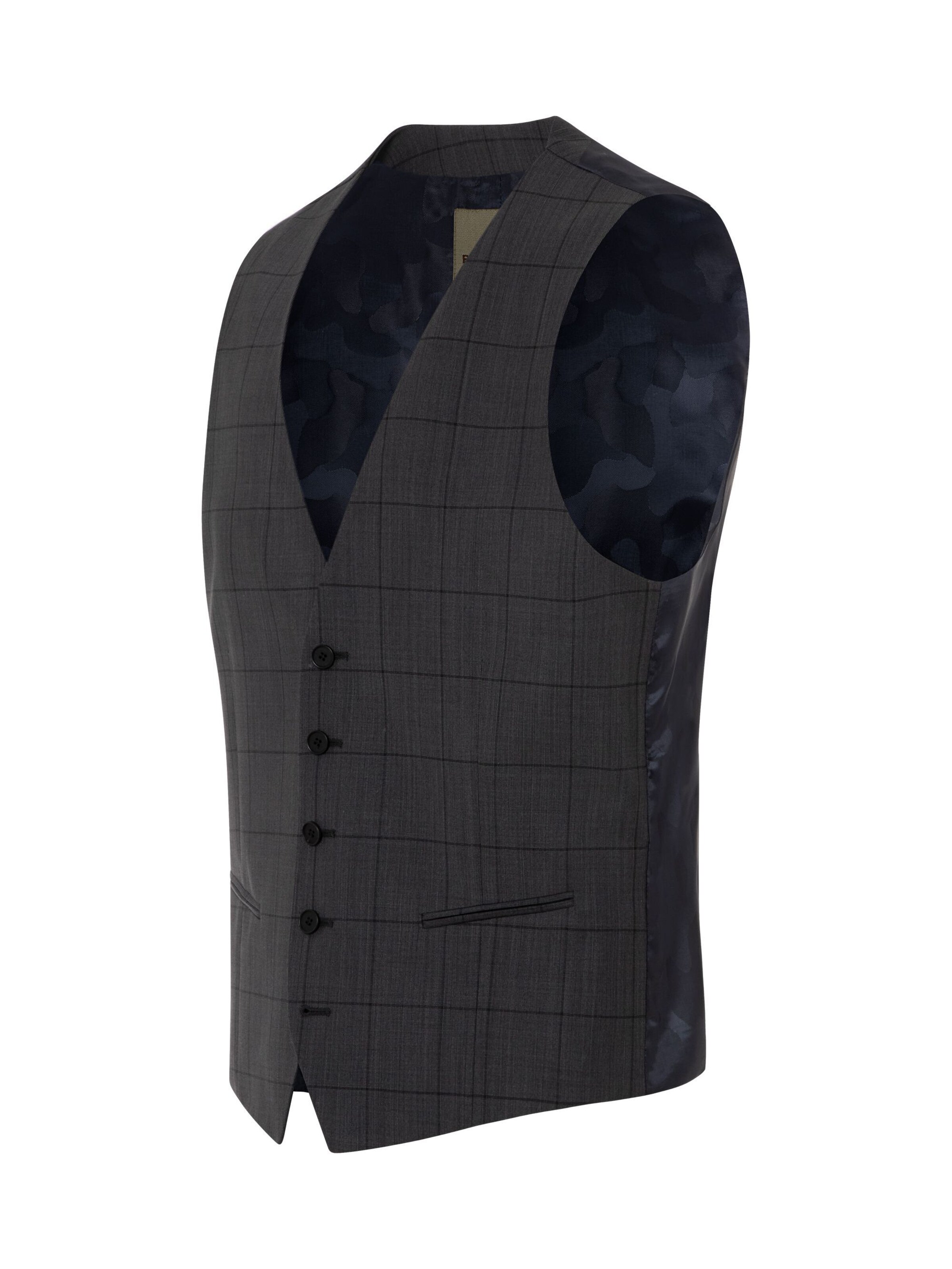 BENVENUTO Vest 'Umberto' in Grey