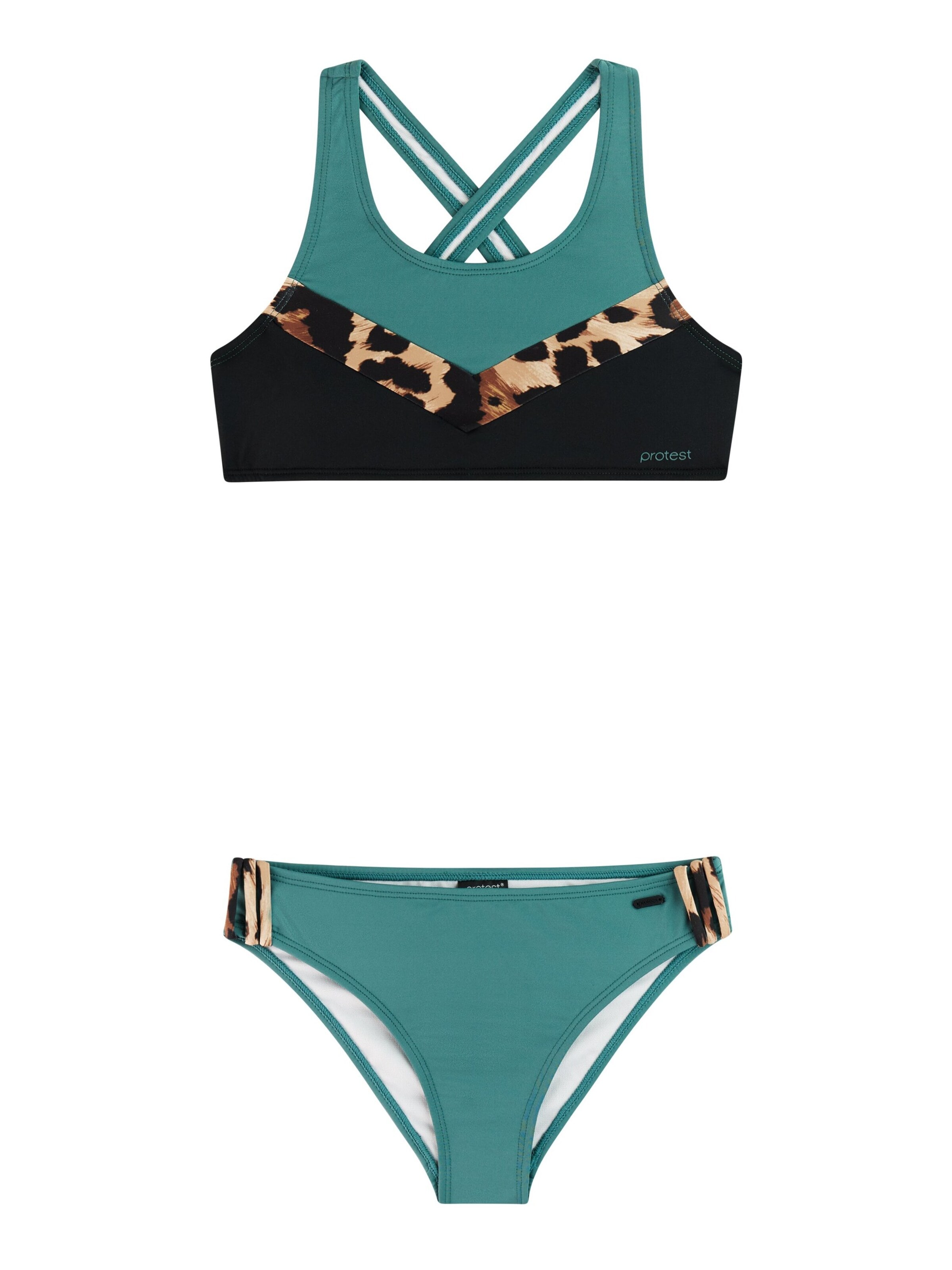 PROTEST Bikini 'PRTFruity JR' in Green: front