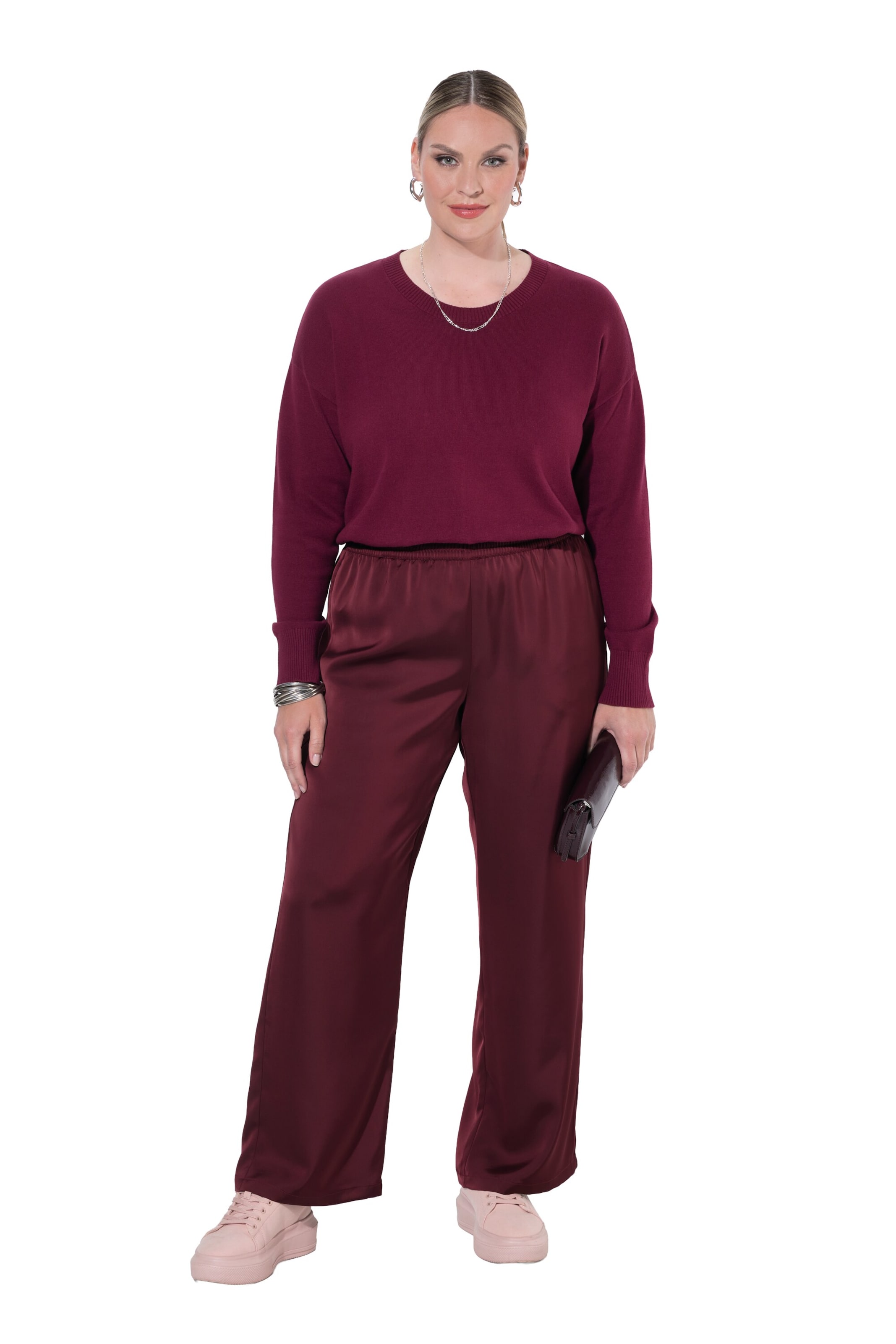 MIAMODA Wide Leg Hose in Rot