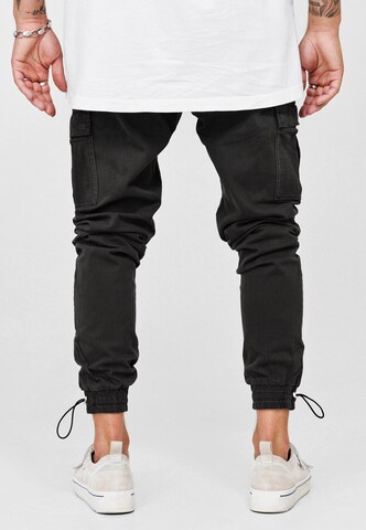 behype Regular Cargo Pants 'LENNY' in Blue