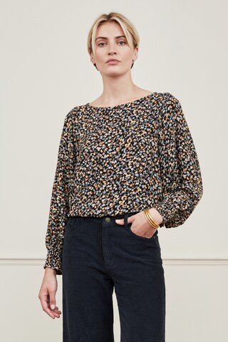 Fabienne Chapot Blouse 'Charlotte' in Zwart: voorkant