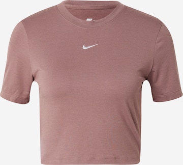 T-shirt 'Essential' Nike Sportswear en violet : devant