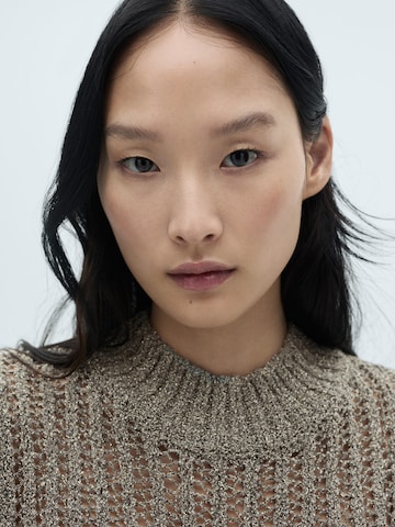 MANGO Pullover in Silber