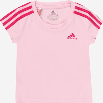 ADIDAS SPORTSWEARTehnička sportska majica '3-Stripes' - roza boja: prednji dio