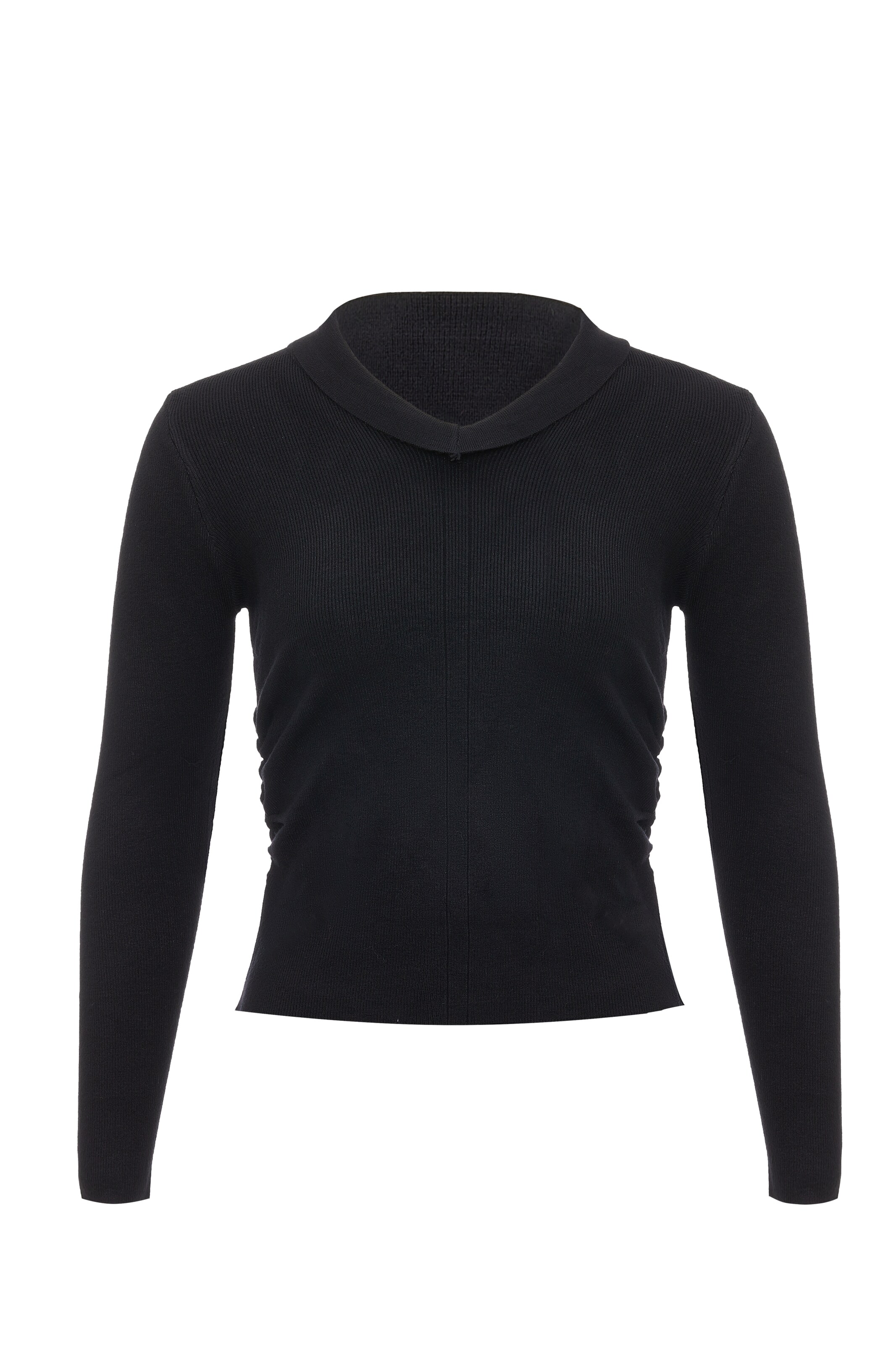 leo selection Sweater in Black: front