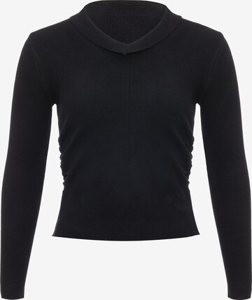 leo selection Sweater in Black: front