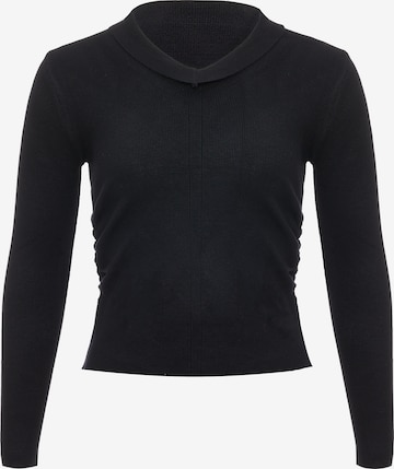 Pull-over leo selection en noir : devant