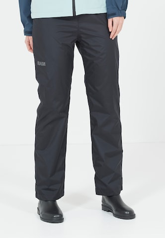 Weather Report Regular Outdoorbroek 'CARLENE W RAIN PANTS' in Zwart: voorkant