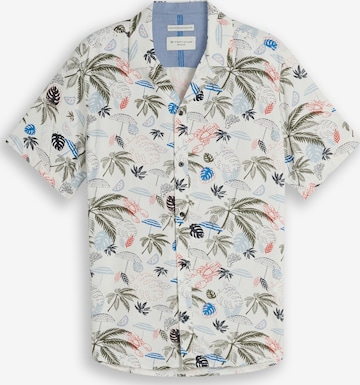 Coupe regular Chemise TOM TAILOR en blanc : devant