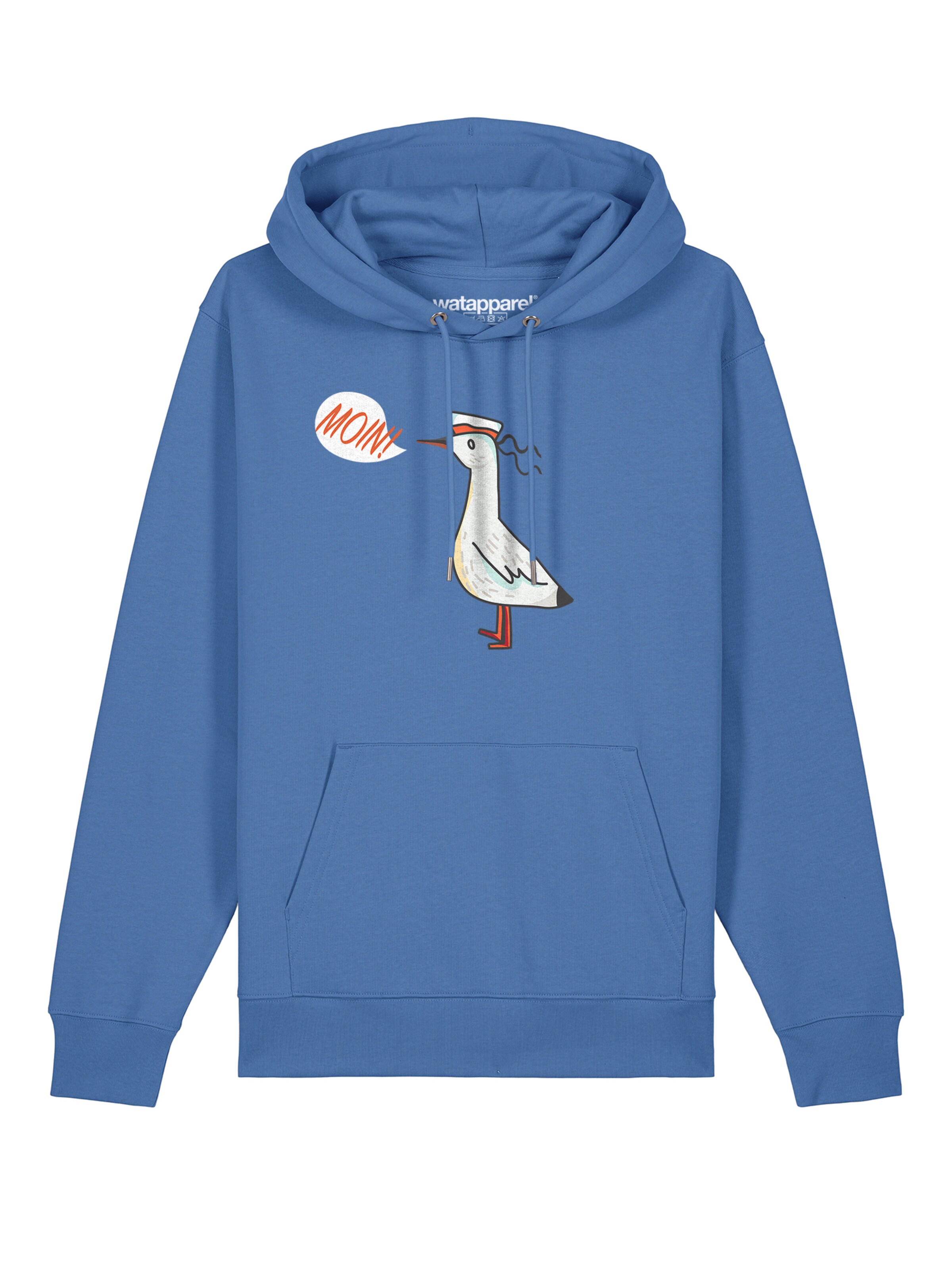 Sweat-shirt 'Moin Seagull' Watapparel en bleu : devant