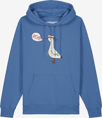 Sweat-shirt 'Moin Seagull' Watapparel en bleu : devant