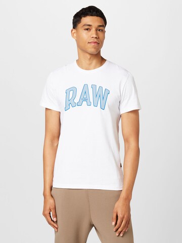 Maglietta 'University' di G-Star RAW in bianco: frontale