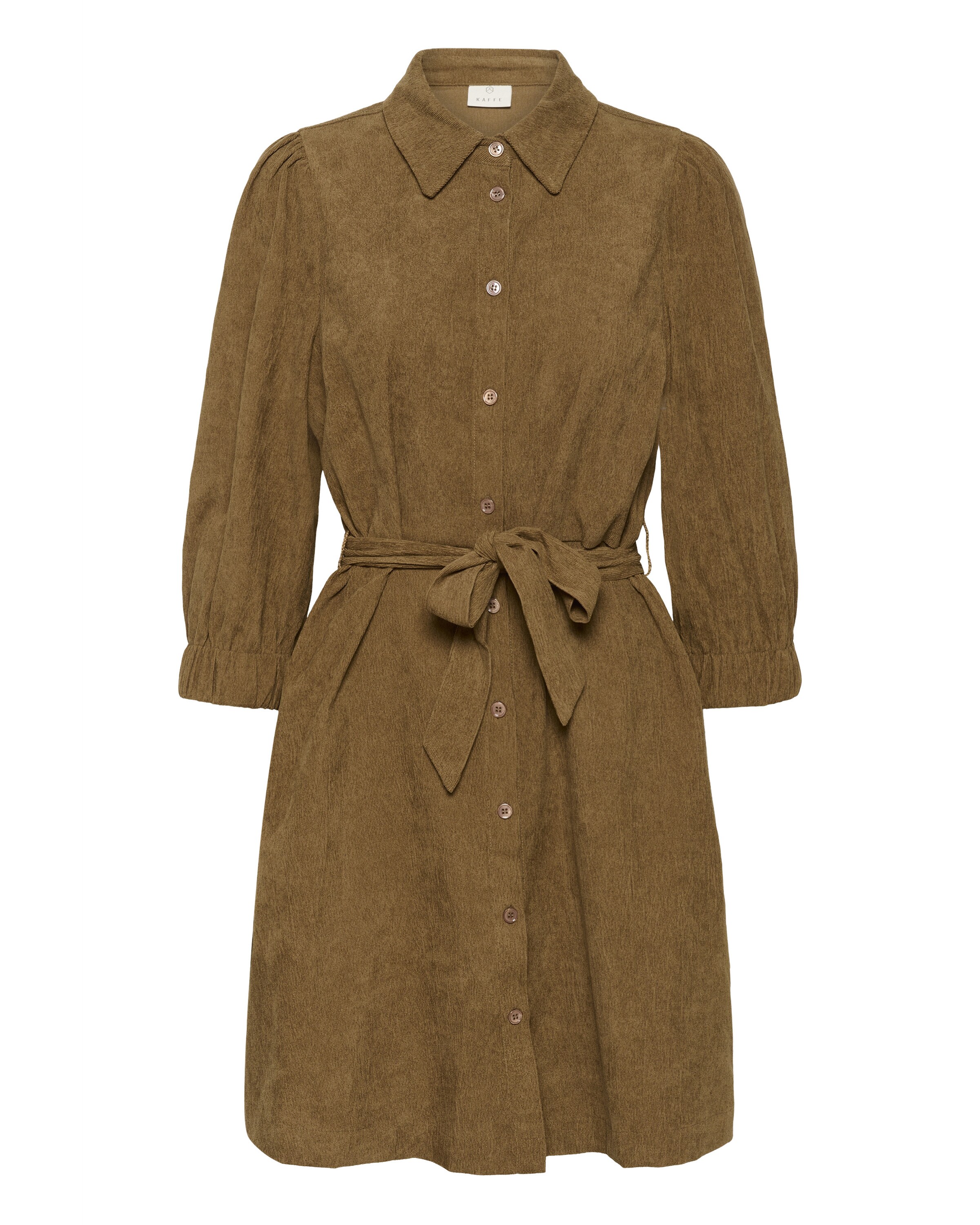 Kaffe Shirt dress 'Vera' in Brown: front