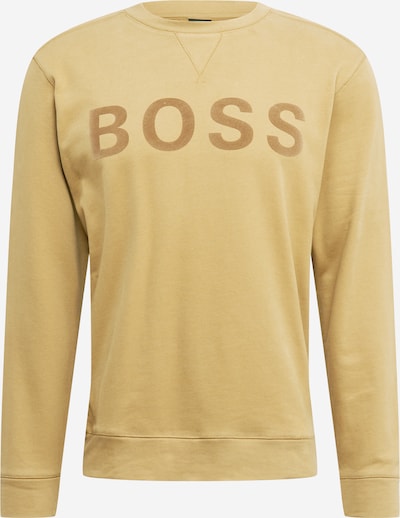 BOSS Sweatshirt 'Weefast' in sand / hellbeige, Produktansicht