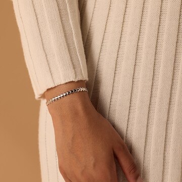 Lucardi Armband 'Minimalistisch' in Zilver: voorkant