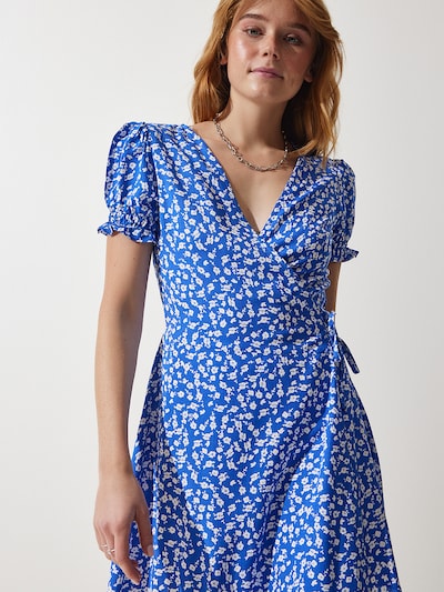 Happiness İstanbul Kleid in 36 in royalblau / weiß, Produktansicht