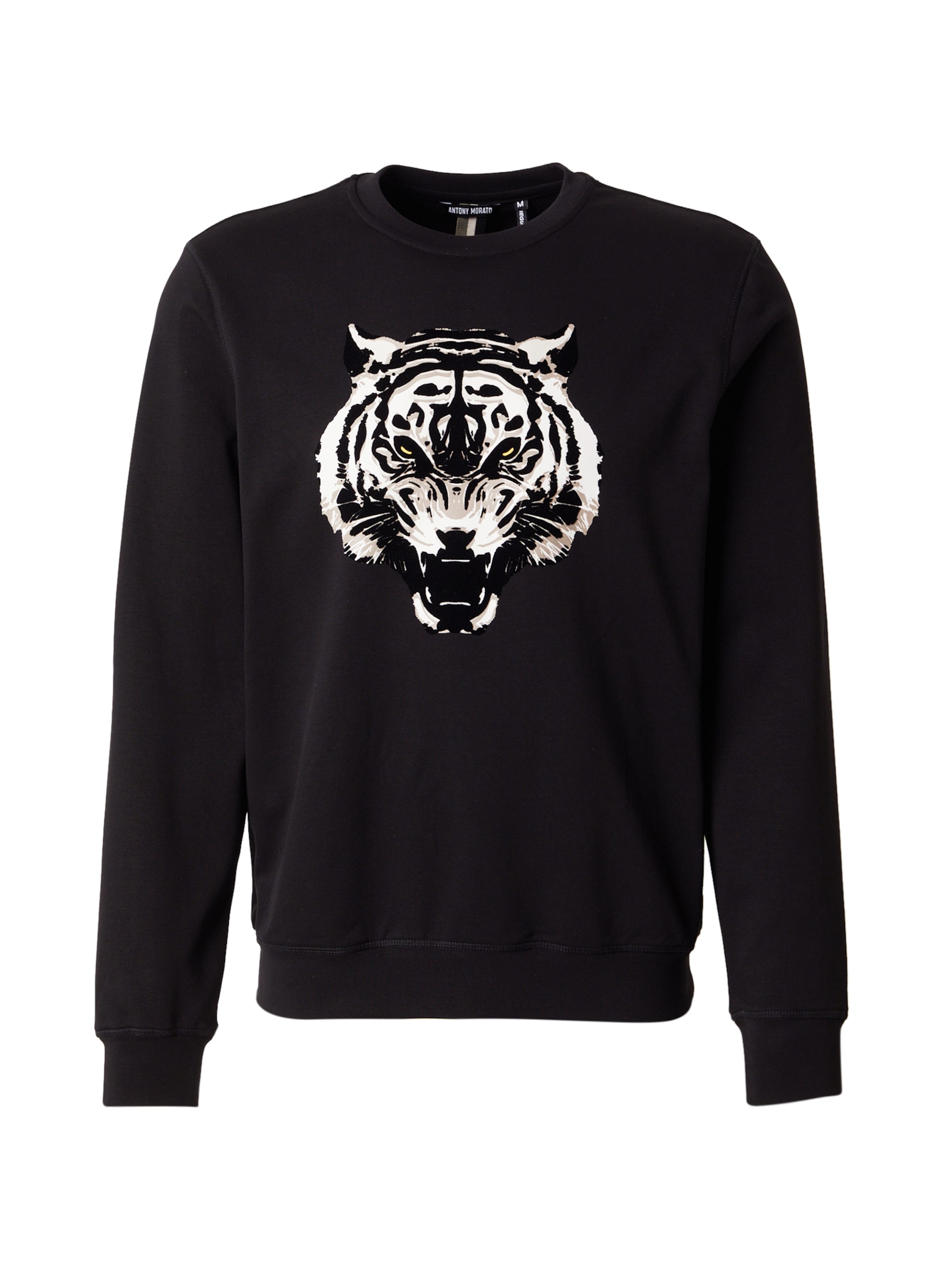 Bluză de molton de la ANTONY MORATO pe negru: față