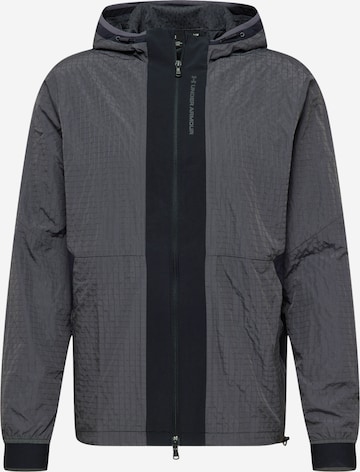 UNDER ARMOUR Athletic Jacket 'Rush' in Grey: front