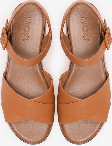 INUOVO Strap Sandals in Brown