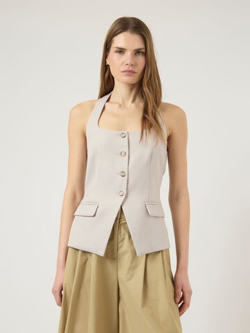 YAS Bodywarmer in Grijs: voorkant