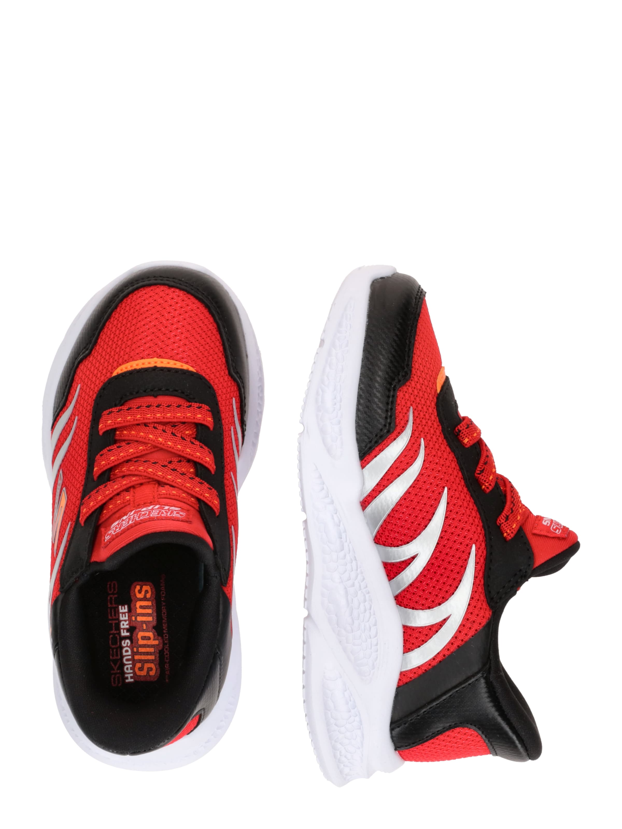 Baskets 'METEOR-LIGHTS-BRISK' SKECHERS en rouge