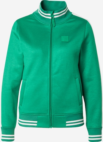 Derbe Sweat jacket in Green: front