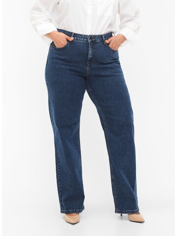 Bootcut Jeans 'GEMMA FIT' di Zizzi in blu: frontale