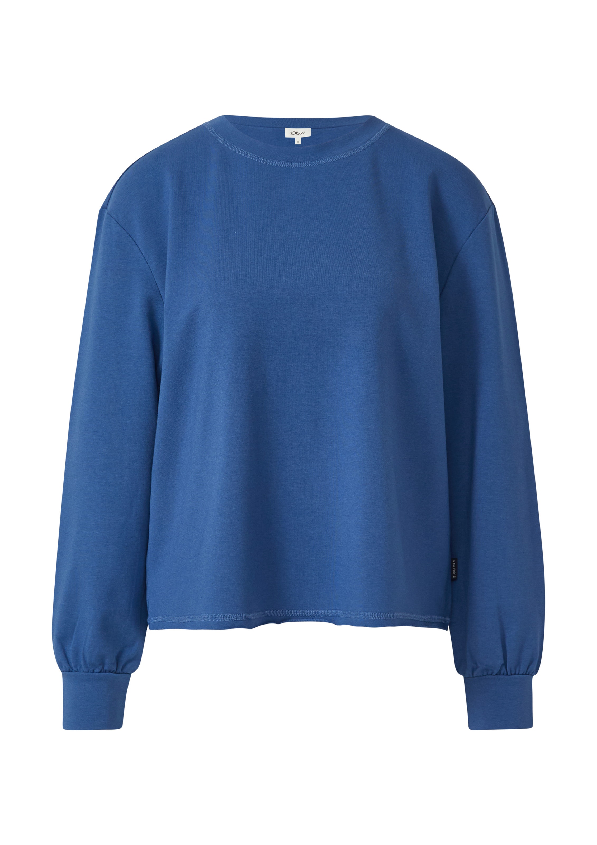 s.Oliver Sweatshirt in Blauw: voorkant