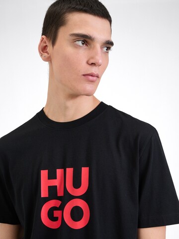 HUGO - Camisa 'Daltorip' em preto
