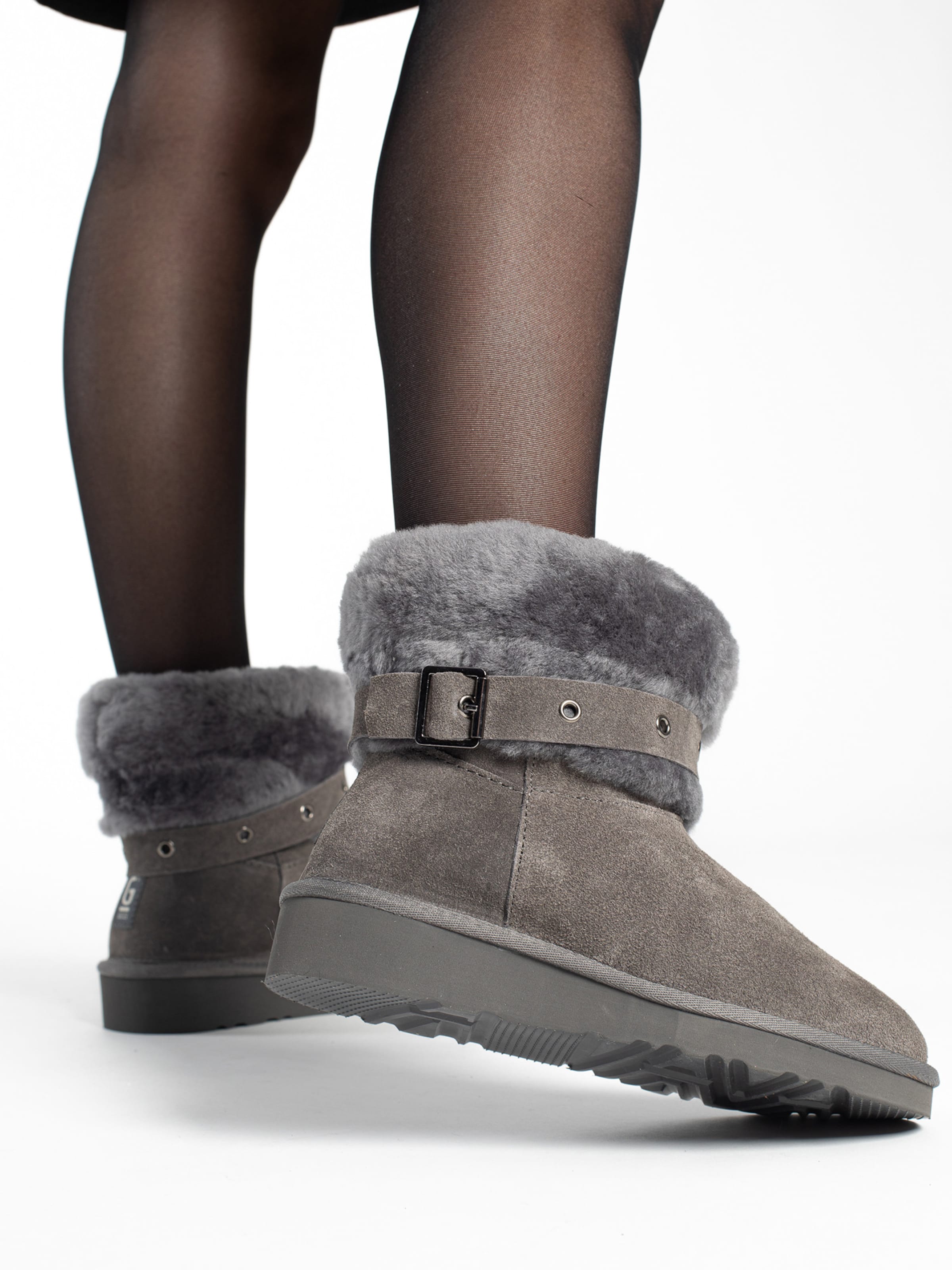 Gooce Сноубутсы 'Elly' в Серый: спереди