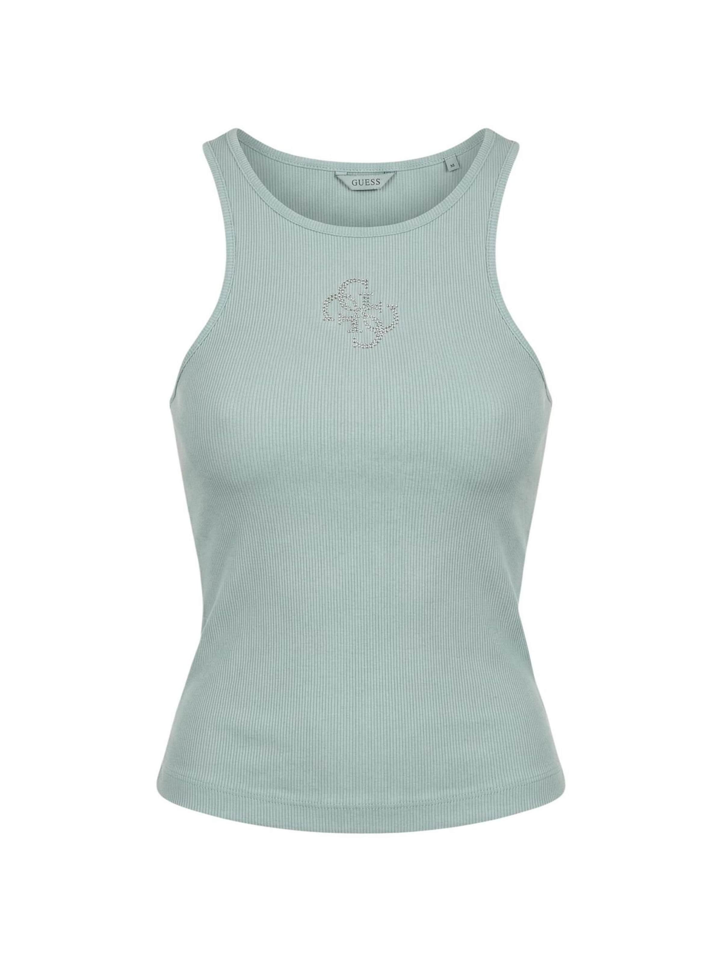 Top 'W6RP39 KD092' di GUESS in verde: frontale