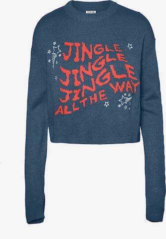 Pull-over 'Jingle' Noisy may en bleu : devant