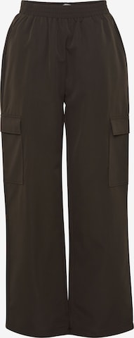 ICHI Pants in Brown: front