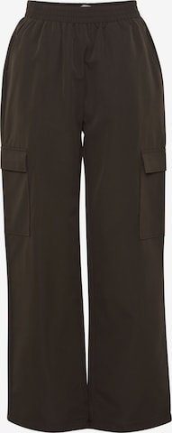 ICHI Regular Pants in Brown: front