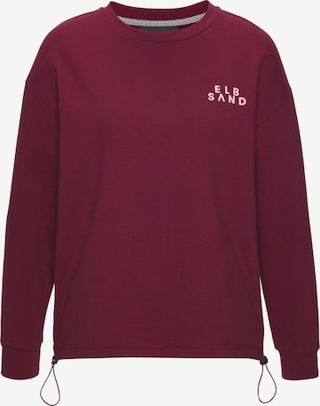 Elbsand Sweatshirt in Rot: Vorderseite