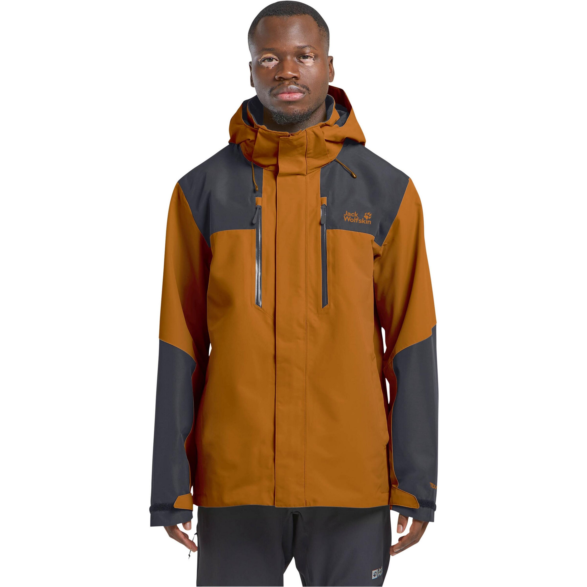 JACK WOLFSKIN Outdoor jacket 'Jasper' in Orange: front