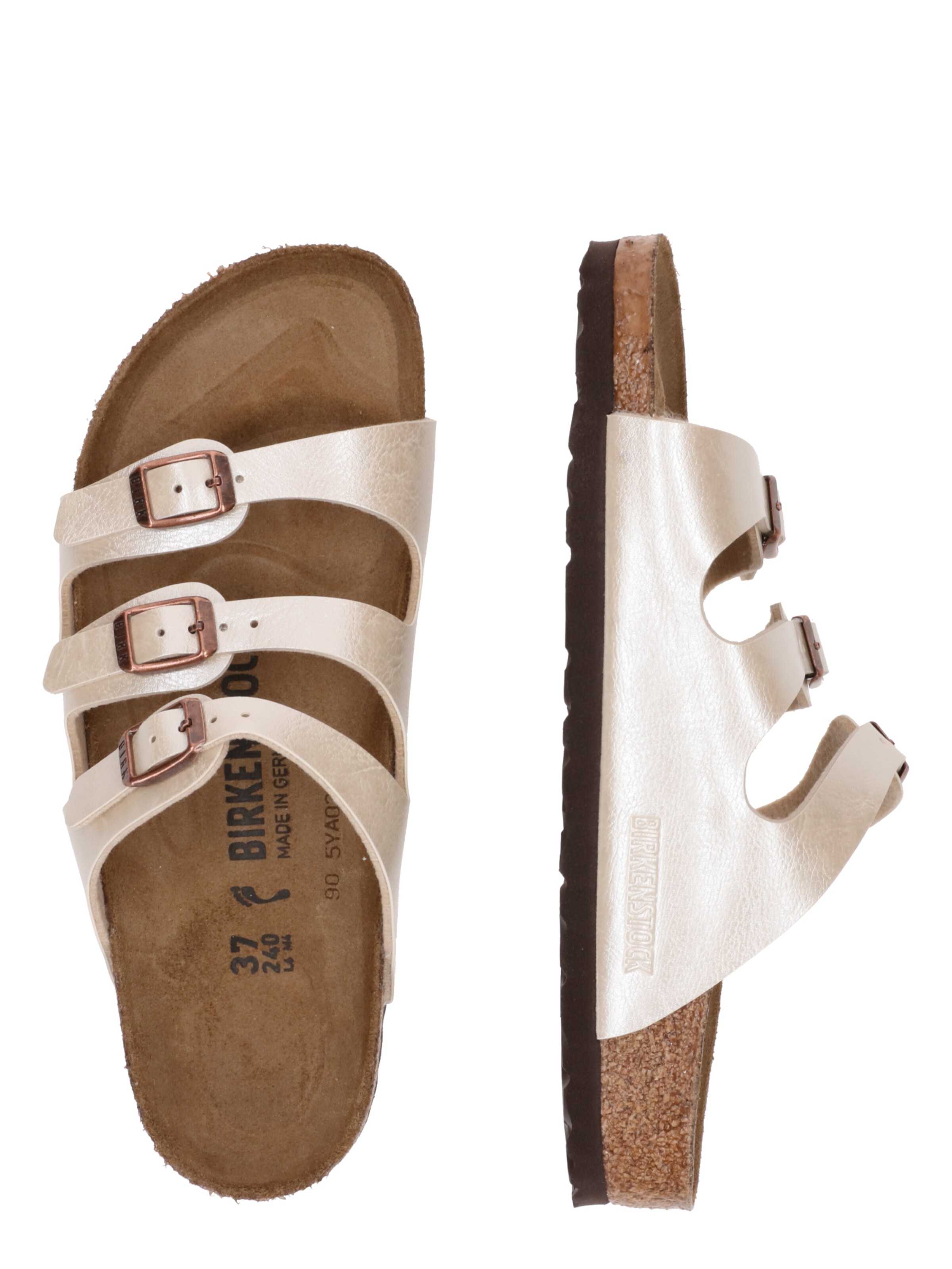 bēšs BIRKENSTOCK Ādas čības 'Florida'