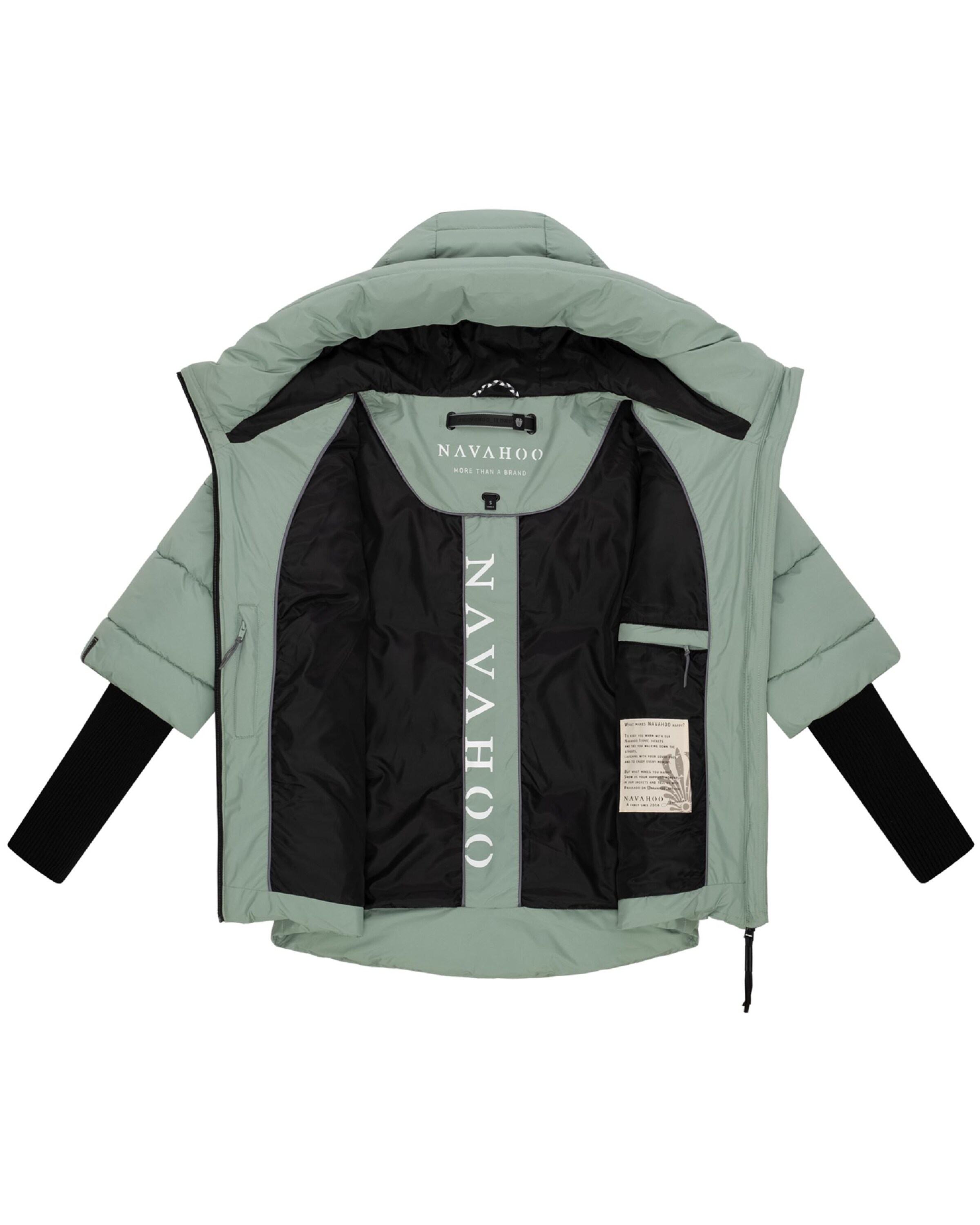 NAVAHOO Winter jacket 'Lotusherz XIV' in Green