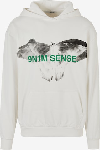 9N1M SENSESweater majica - bijela boja: prednji dio