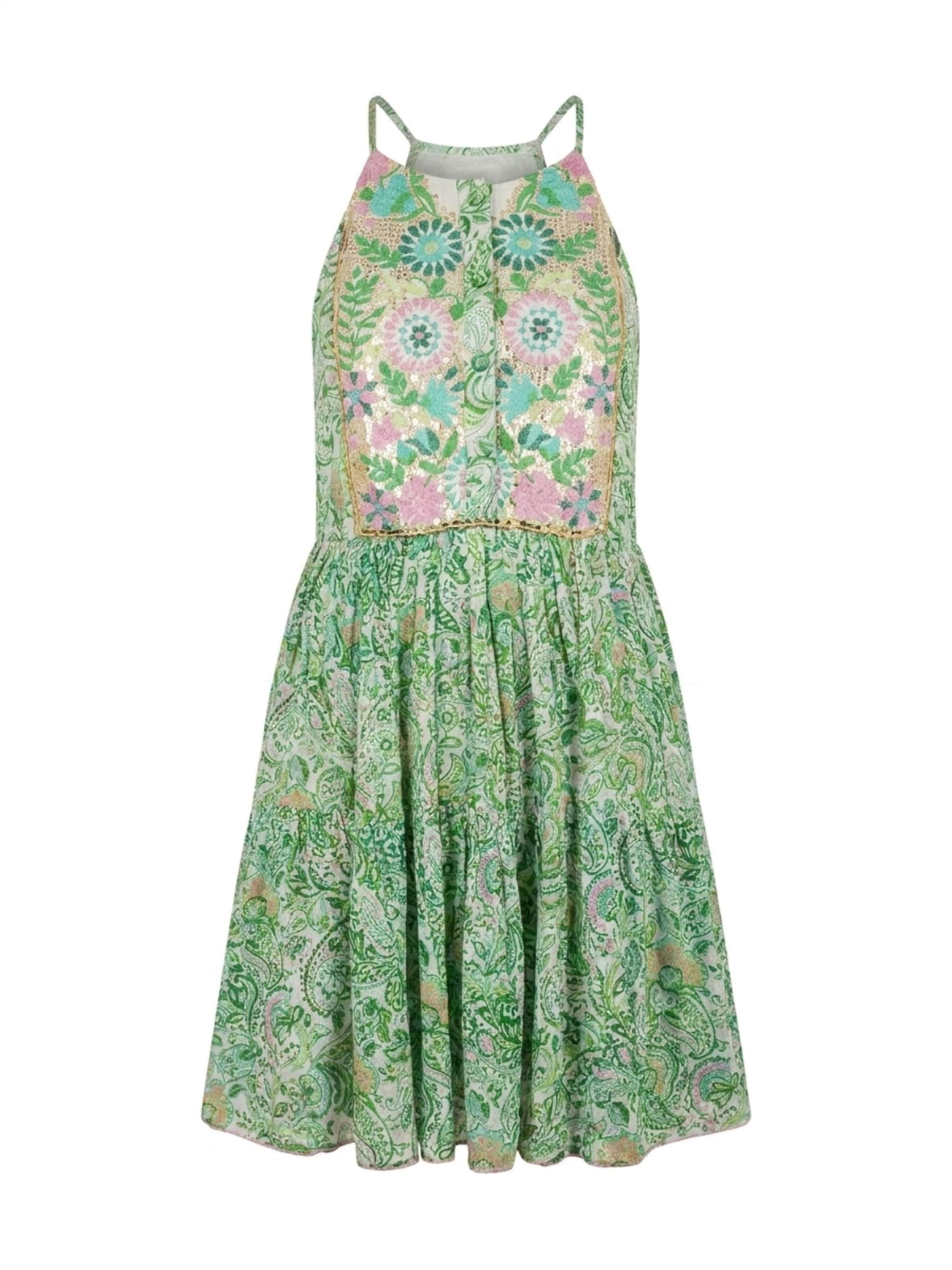Abito 'Robe Courte Breezy' in 36-38 Miss June di colore verde, Visualizzazione prodotti
