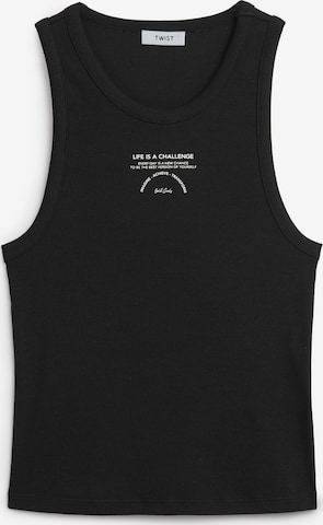 Twist Top in Black: front