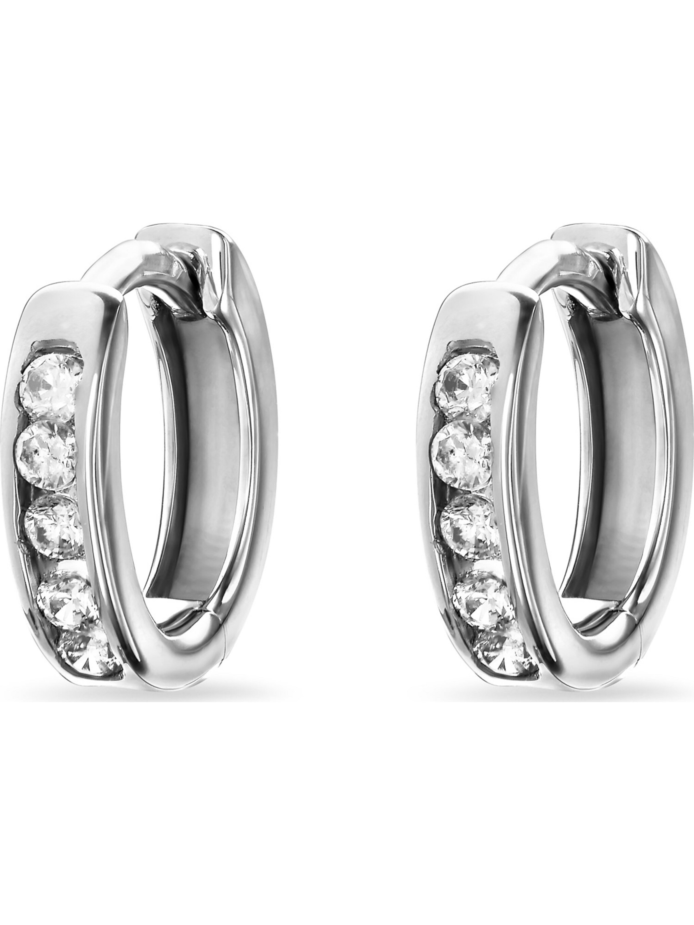 FAVS Earrings in Silver: front