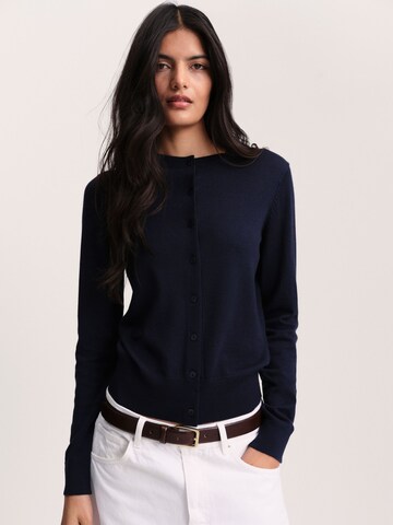 The Set Cardigan i blå: forside