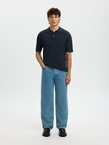 Pull-over SELECTED en bleu