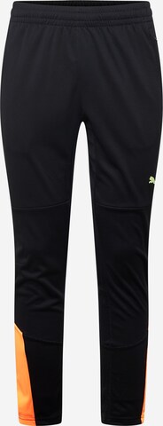 Coupe slim Pantalon de sport PUMA en noir : devant