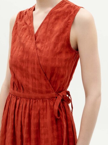 Thinking MU Dress ' Cuadrito Amapola ' in Red