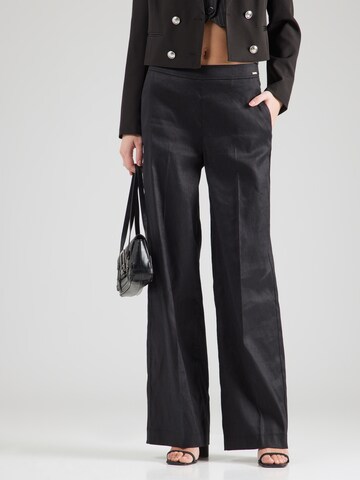 Loosefit Pantalon à plis 'ISABEAU' GUESS en noir : devant
