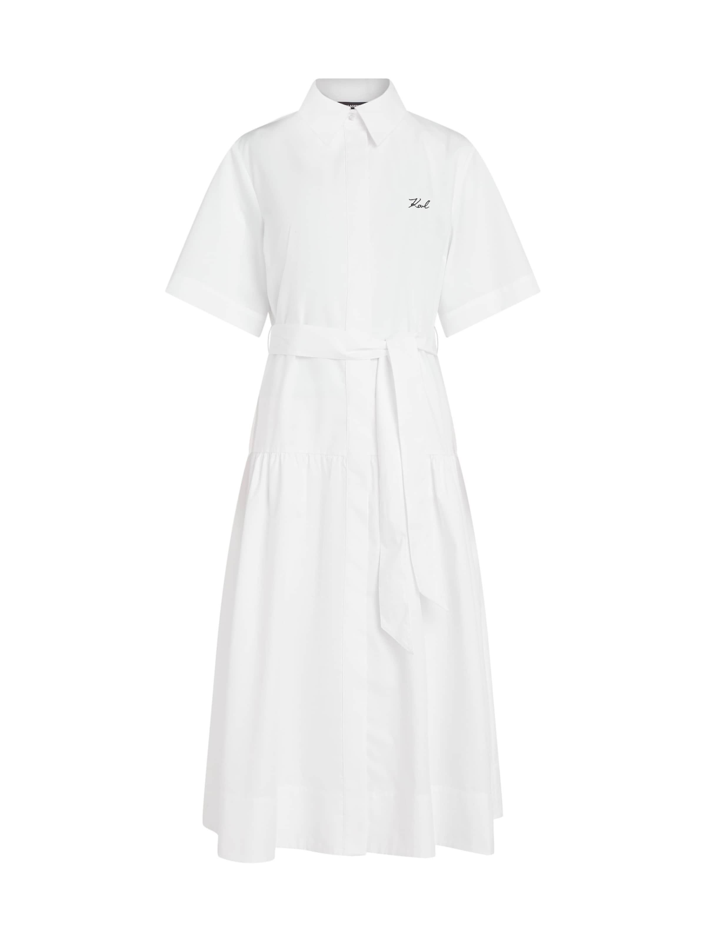 Karl Lagerfeld Vestido camisero en blanco, Vista del producto