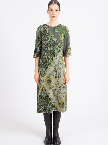 IVKO Knitted dress 'Kilim' in Green