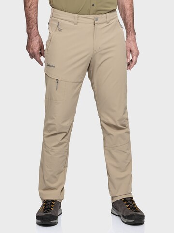 Regular Pantalon outdoor ' Pants Koper1 ' Schöffel en beige : devant
